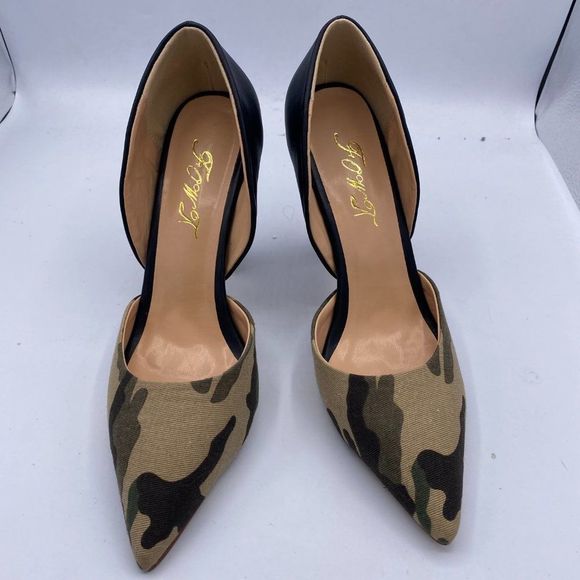 FOWT grey pointy toe stilettos heels dorsay pumps shoes - Picture 2 of 9